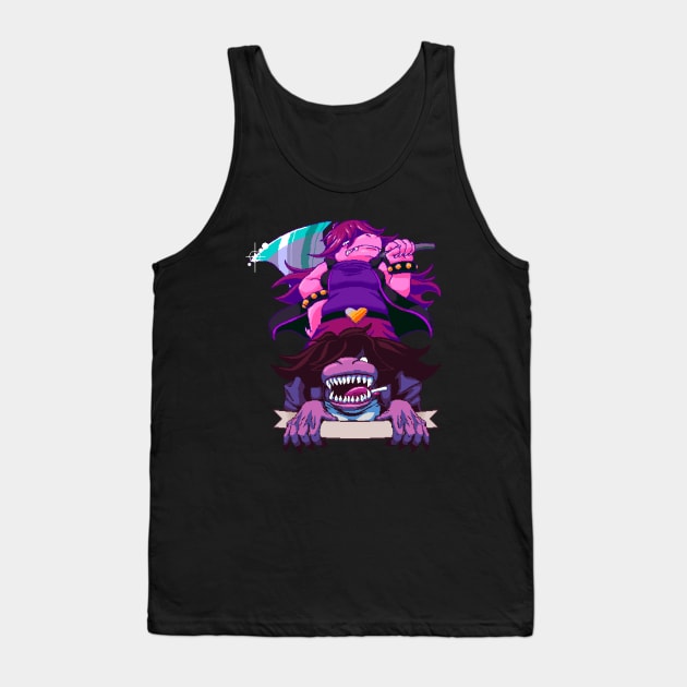 Susie - Deltarune Tank Top by maverickmichi